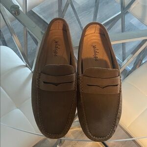 Brown Suede Loafers
